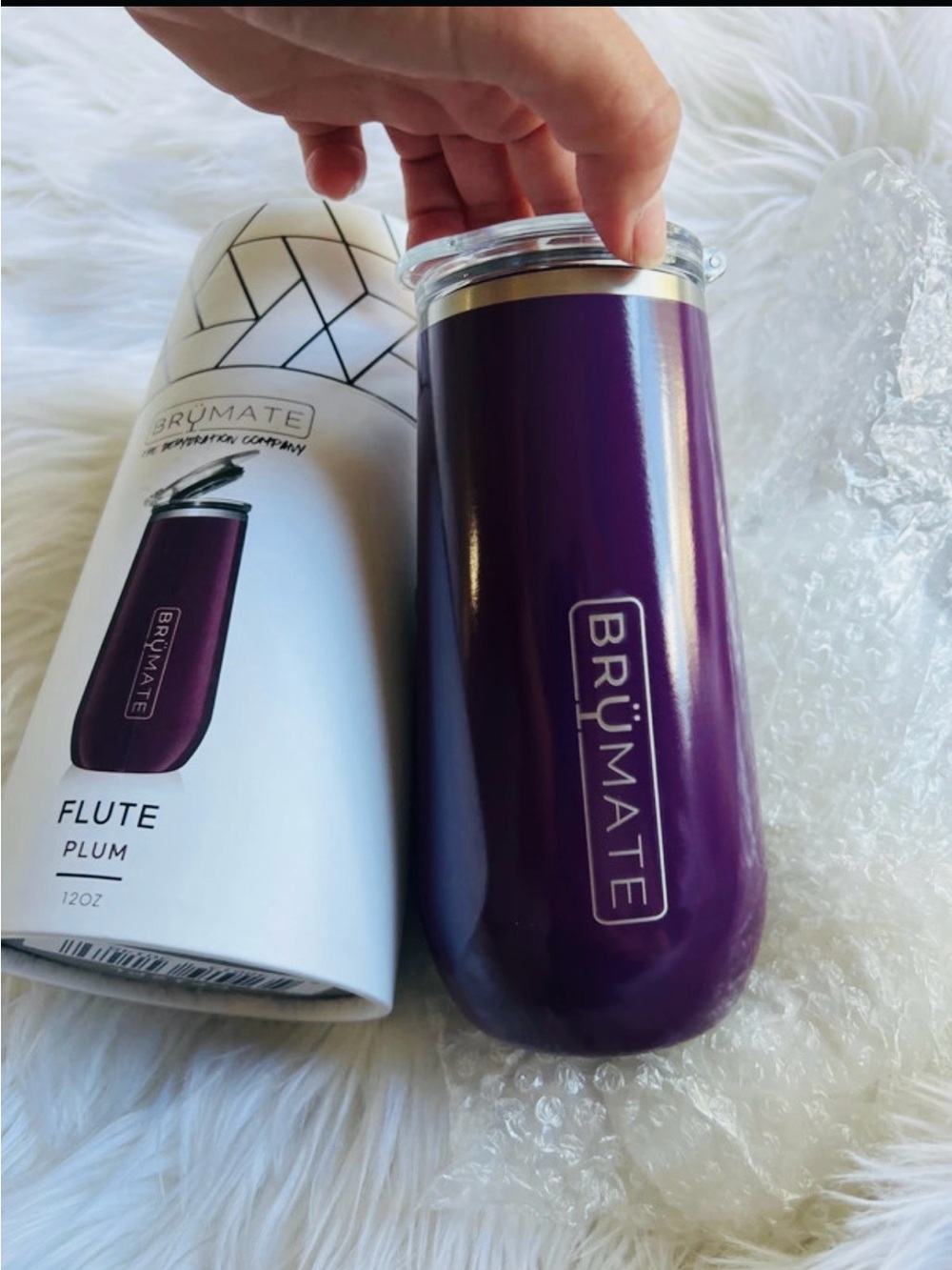 Brümate Flute Insulated Tumbler in Plum - 12oz